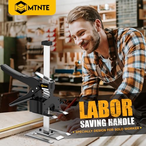 Labor Saving Handle 12 In Lever Arm Lifter Drywall Lift for Wall Tile Locator, Multi-Function Height Adjustment Lifting Device,Door Panel