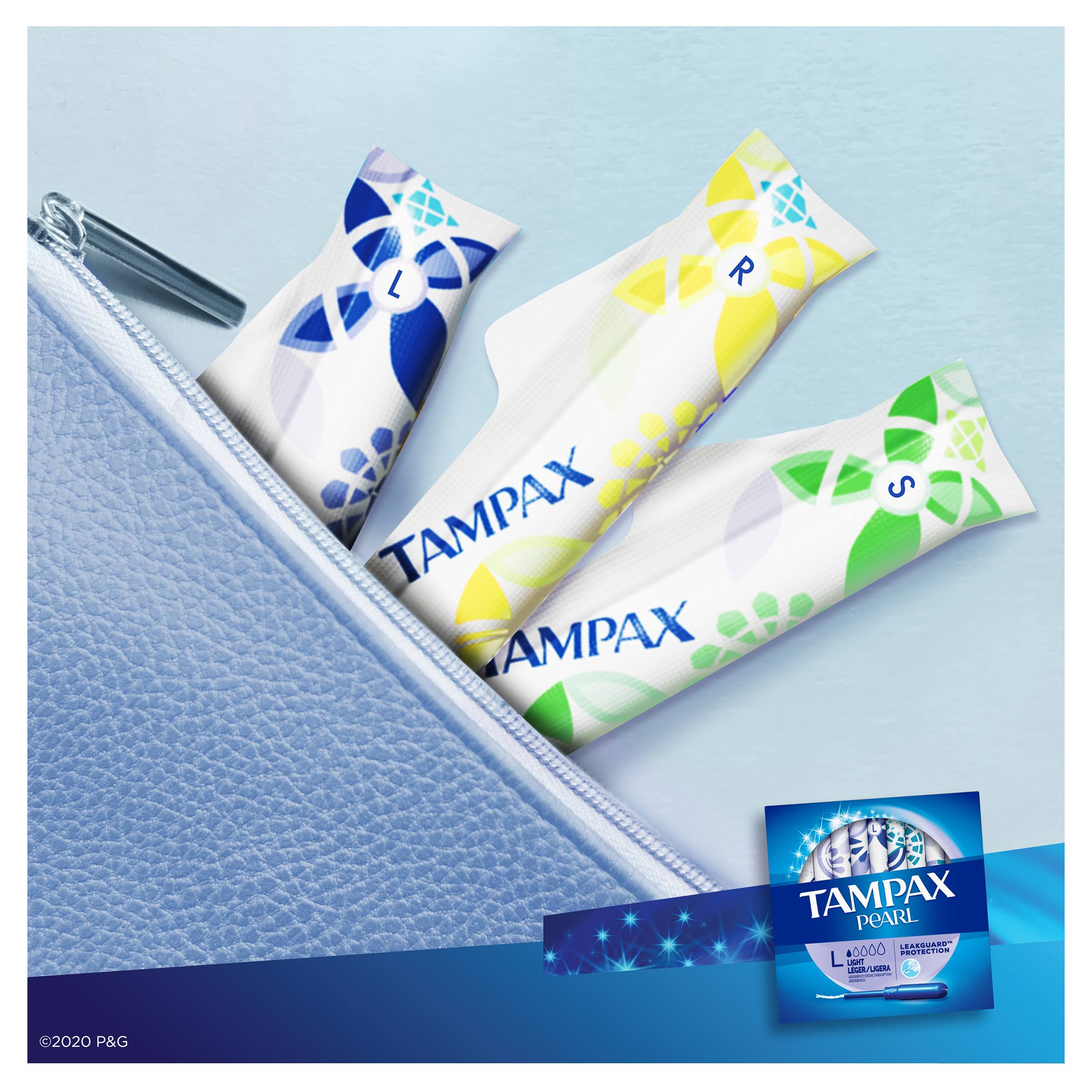 Tampax Pearl tampons Light Plastic Unscented, 200 Count