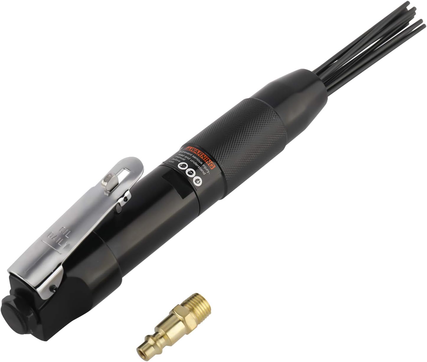 BTSHUB Compact Air Needle Scaler Air Powered Pneumatic Rust Paint Weld Removal Tool