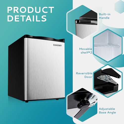 EUHOMY 3.5 Cu.Ft Chest Freezer with Removable Basket, Small Deep Freezer Adjustable 7 Thermostat, Quiet Mini Freezer Free-Standing Top Door