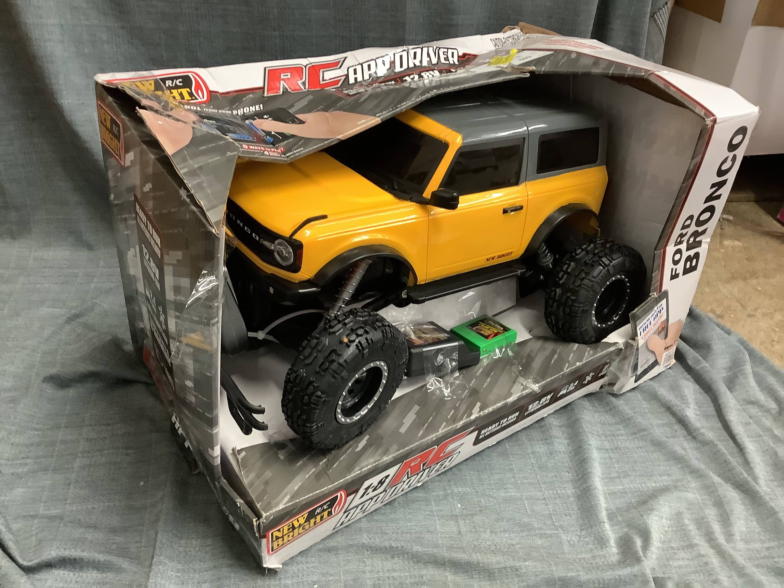 New Bright RC 1:8 Scale App Driver Remote Control Truck Ford Bronco 2.4GHz 12.8v
