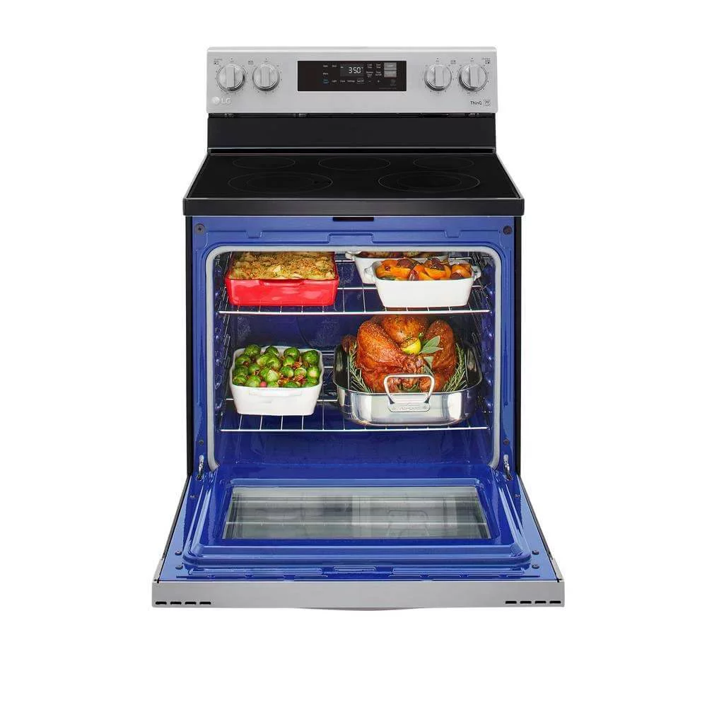 6.3 cu ft. Smart Wi-Fi Enabled Electric Range with EasyClean