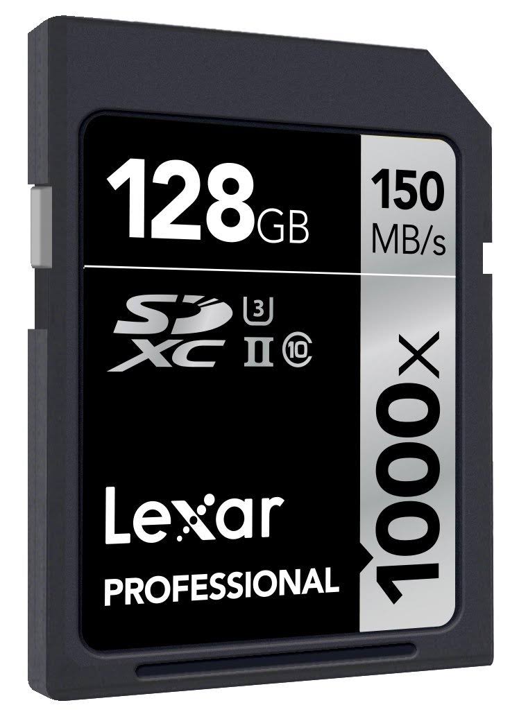 Lexar Professional 128GB 1000x Speed SDXC UHS-II Memory Card