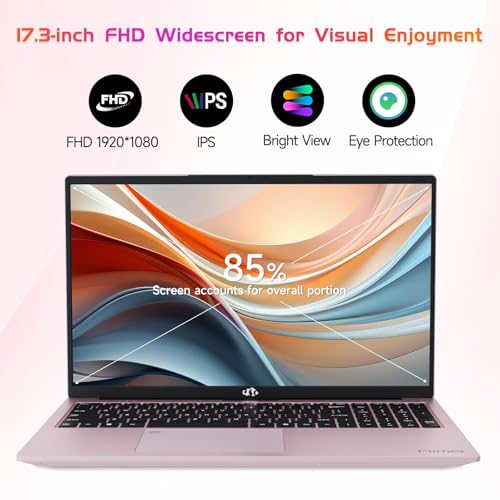 NIMO 17.3" IPS FHD-Laptop, Intel 6 Cores i3-1215U 16GB RAM 512GB SSD (Beat Ryzen 5 7520U