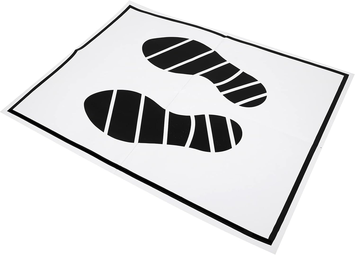 50Pcs Car Mat Paper, Floor Mats Dealership Paper Car Mats, Printed with Cute Footprint Paper Automotive for Auto Floor Protection Car Supplies