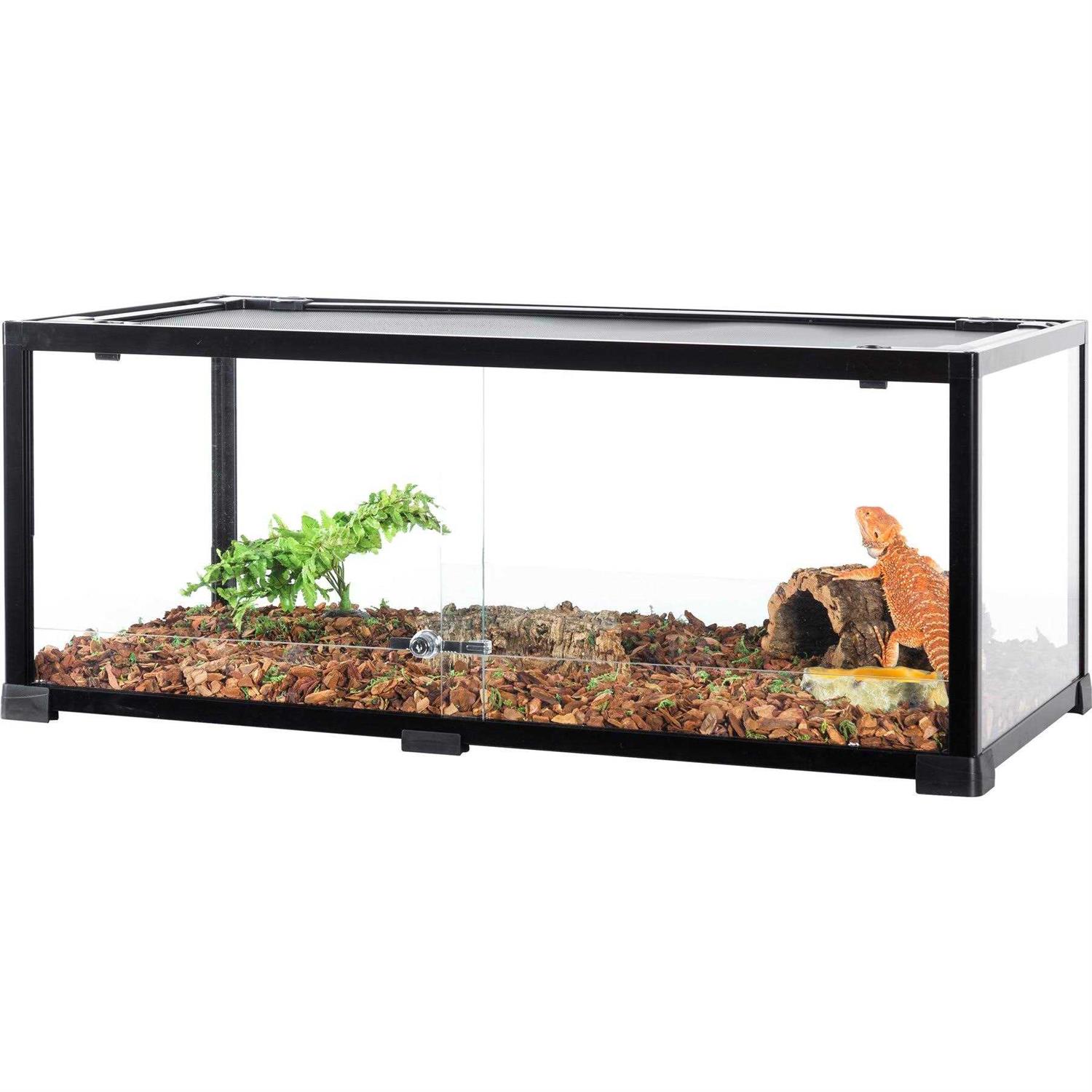 REPTI ZOO 40-gal Full Glass Reptile Terrarium - Pet Supplies online store