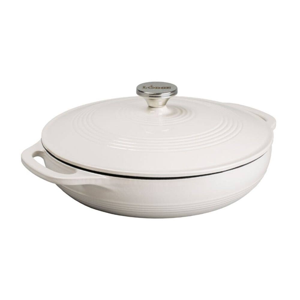 Lodge Cast Iron Casserole Dish 3.6 qt, Red