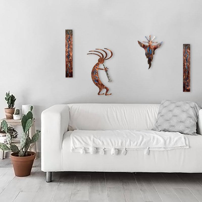 7055 Inc Kokopelli Dancer Wall D cor, Blue