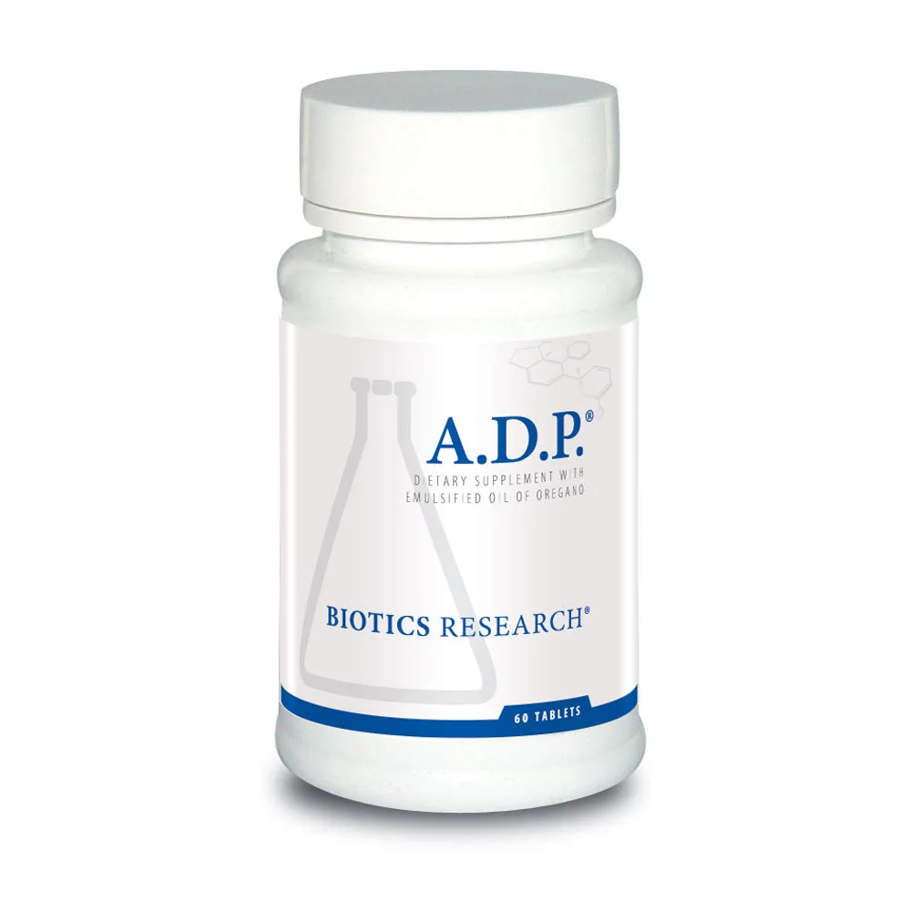 Biotics Research ADP ADP Highly Concentrated Oil of Oregano, Optimal Absorption and Delivery 60 Tablets - Kansas Nuitrition - HNZSDS