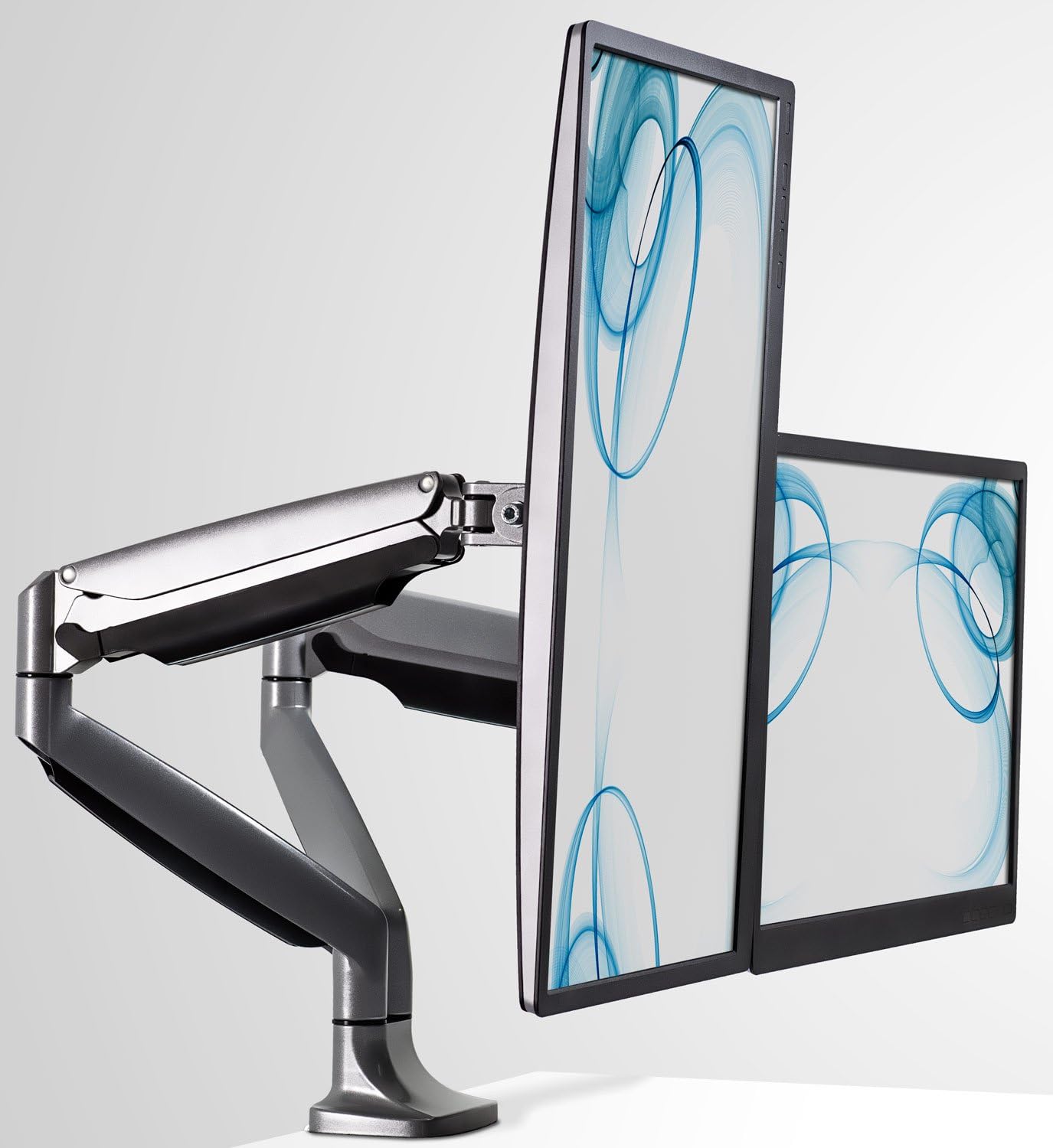 Mount It Monitor Desk Mount,Computer Monitor Stand,Height Adjustable Arm Fits Up To 32 Inch Screens,VESA 75x75and100x100,20 Lb Capacity