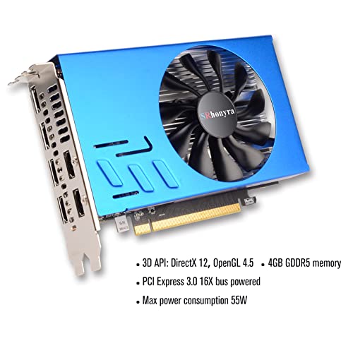 GTX 750 Ti 4GB Graphics Card GDDR5 Dual Slot 4HDMI Monitor Video Card 128-Bit PCIe Bus Powered