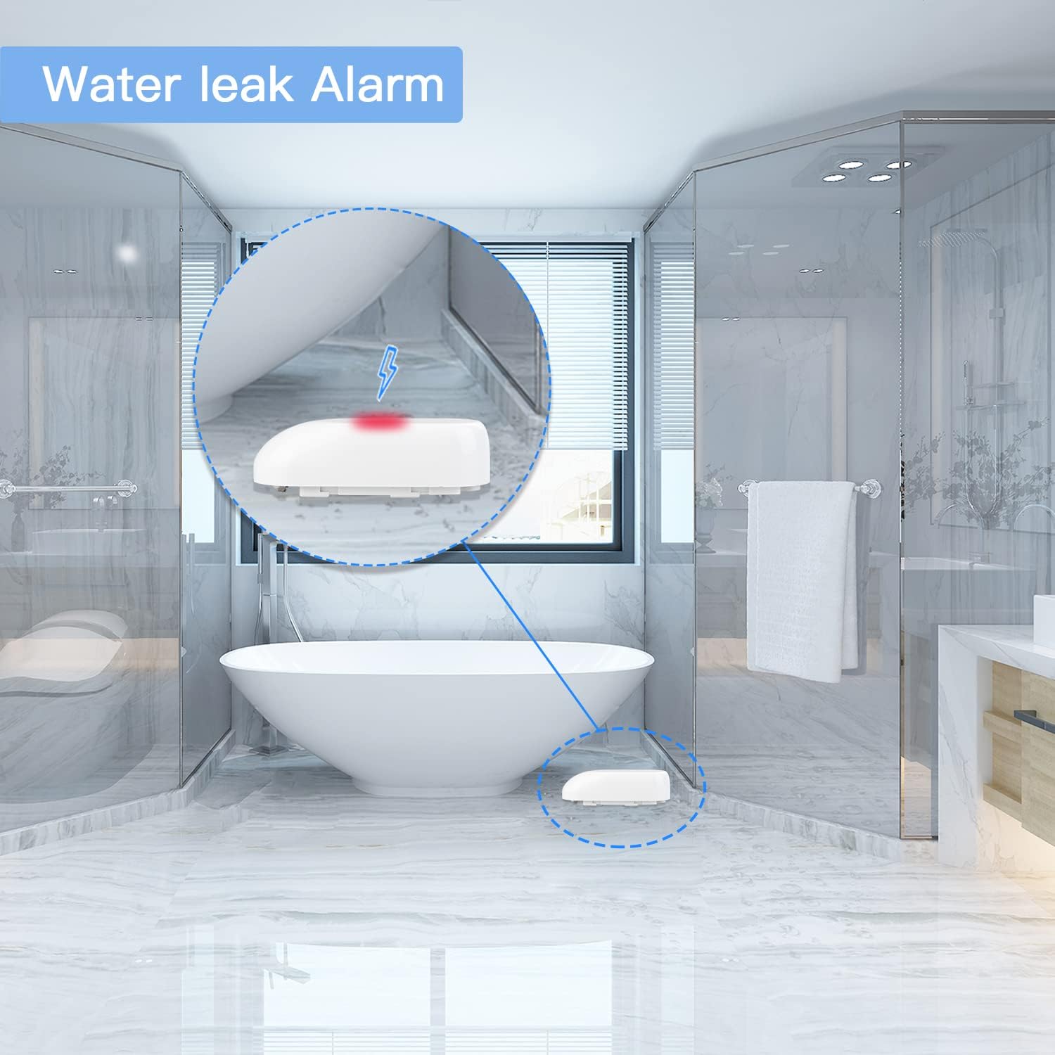 FRANKEVER Smart Water Leak Sensor Alarm