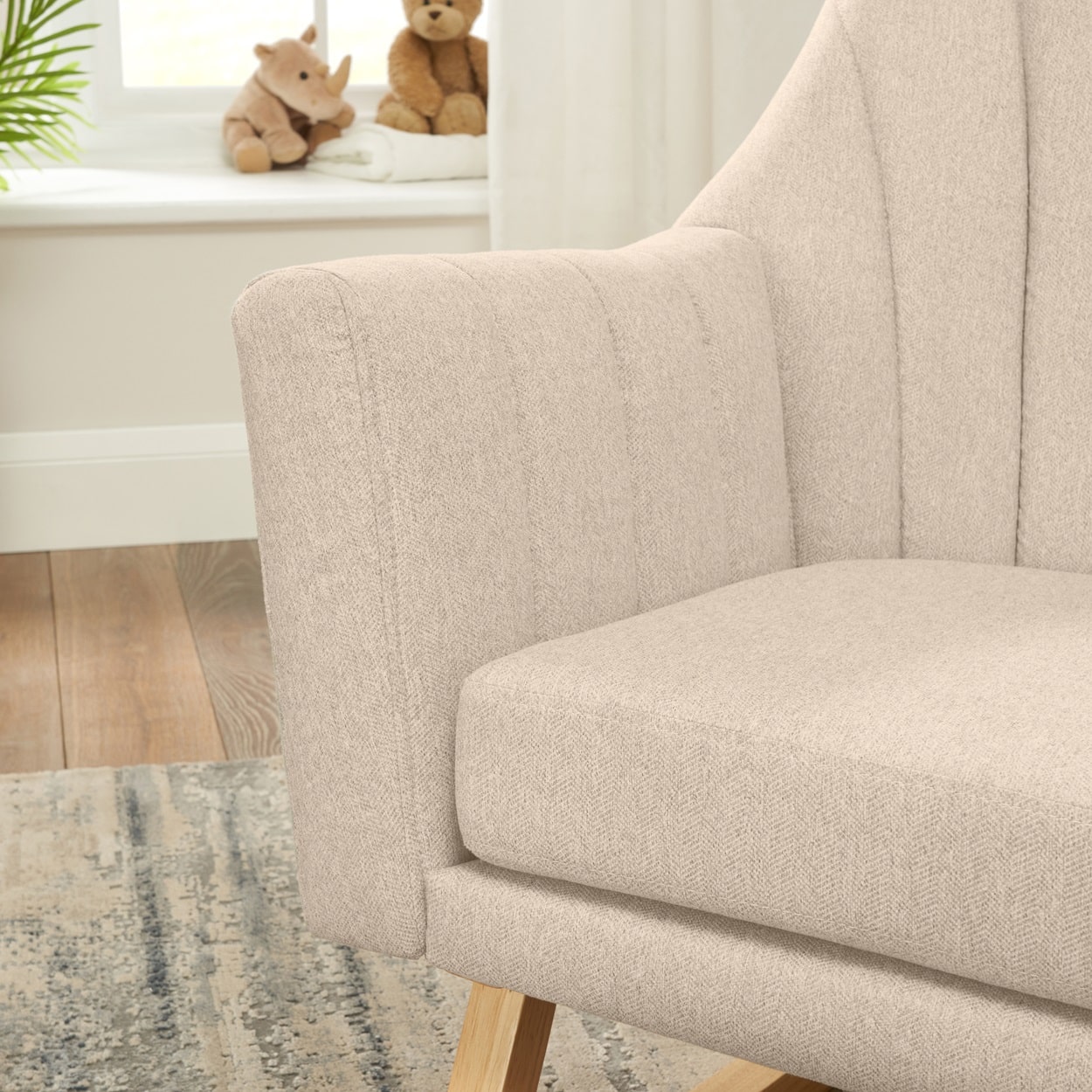 Tutti Bambini Isla Rocking Chair and Foot Stool Set – Cashmere