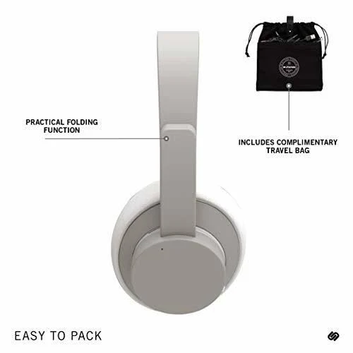 Urbanista New York NC Bluetooth Over Ear Headphones - Moonwalk Silver
