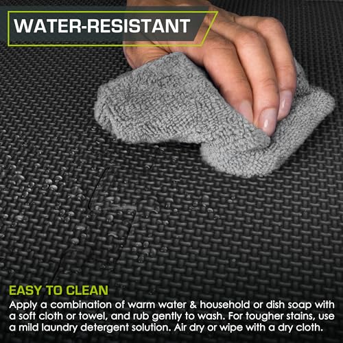 ProsourceFit Extra Thick Puzzle Exercise Mat , EVA Foam Interlocking Tiles for Protective, Cushioned Workout Flooring for Home and Gym Equipment