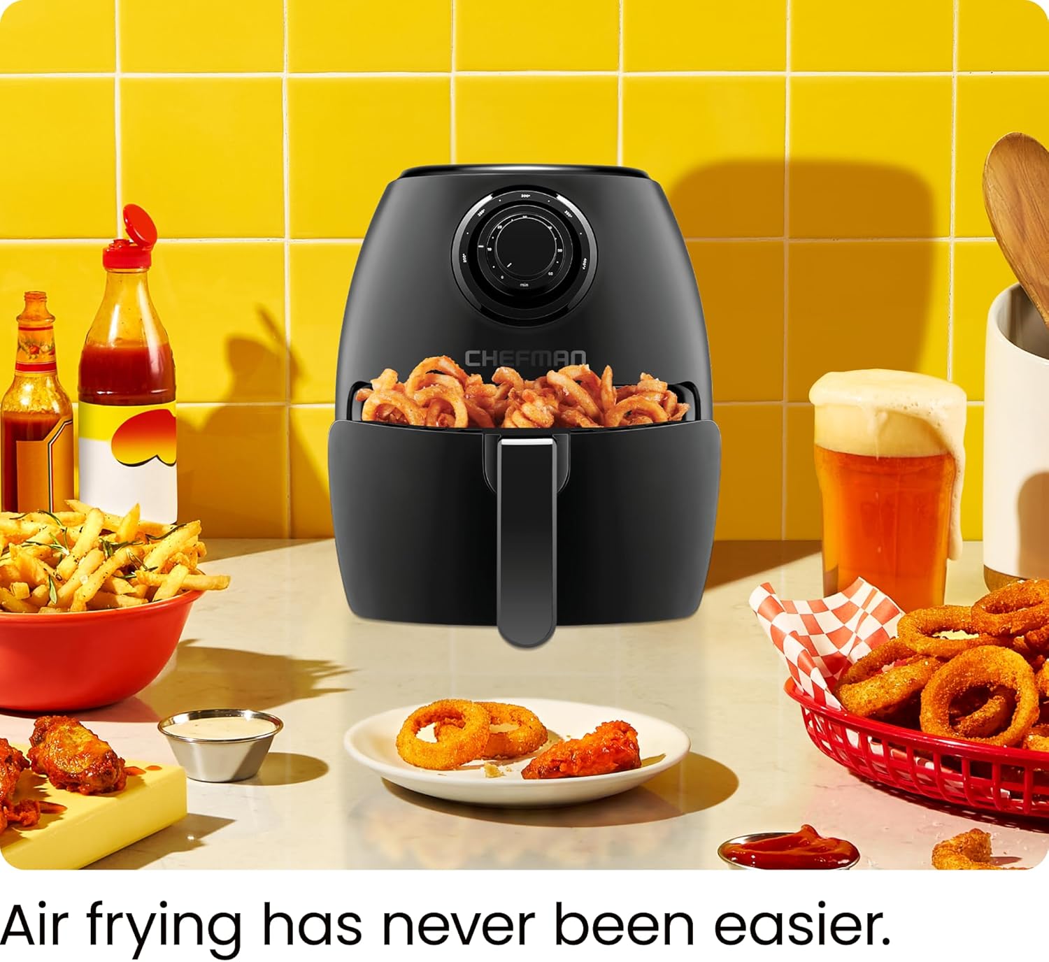 CHEFMAN Air Fryers with Rotisserie, Dehydrator, 10L and 3.6Qt Capacities