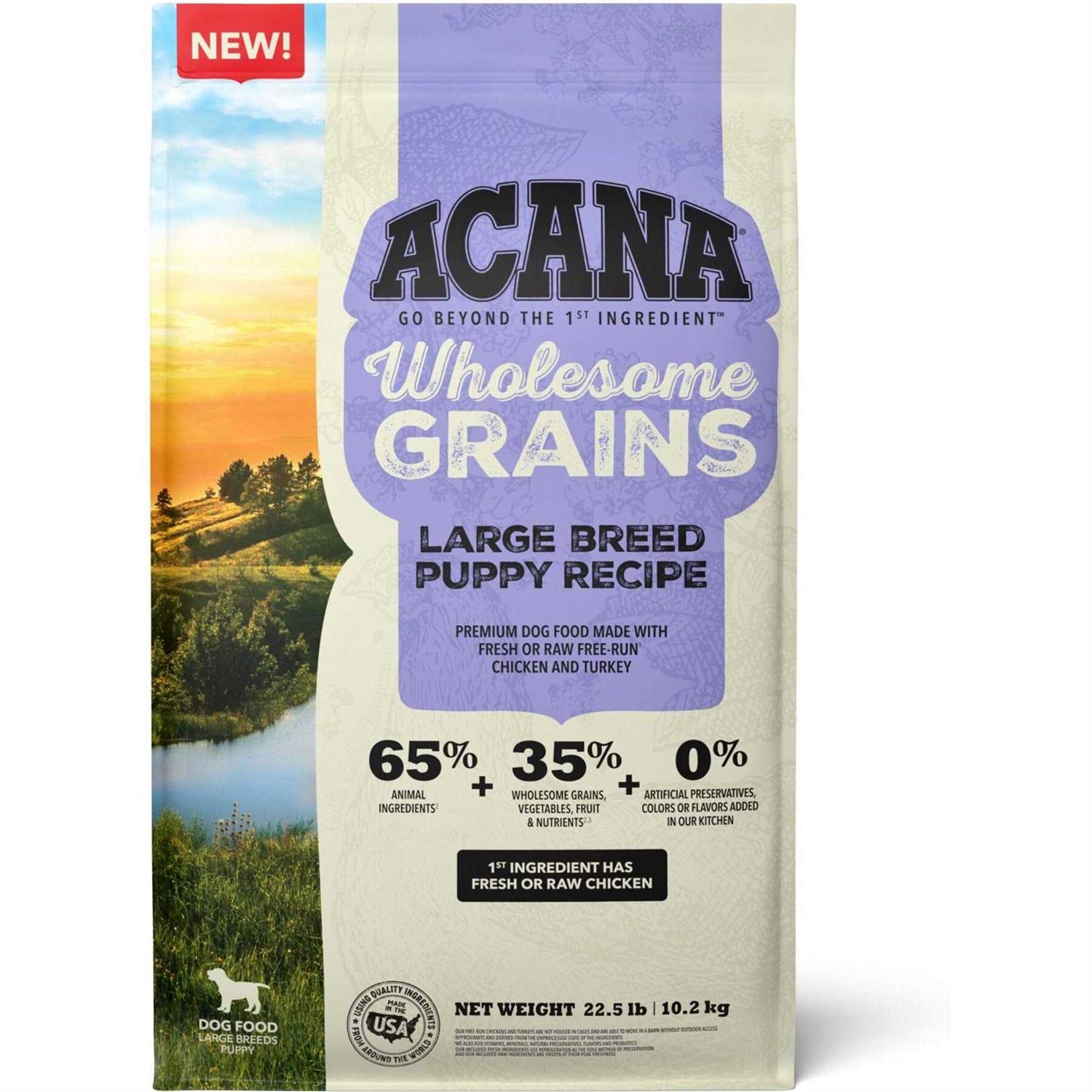 Acana Wholesome Grains Puppy Recipe Dry Dog Food - Pet Supplies online store