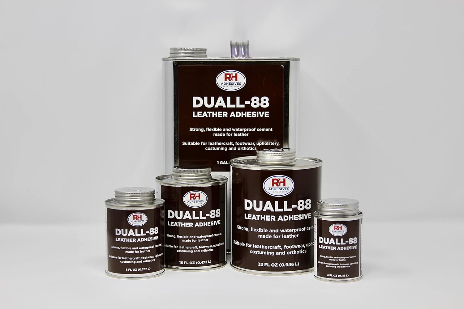 RH Adhesives Duall-88 Leather Adhesive, 1 Gallon Pack of 2