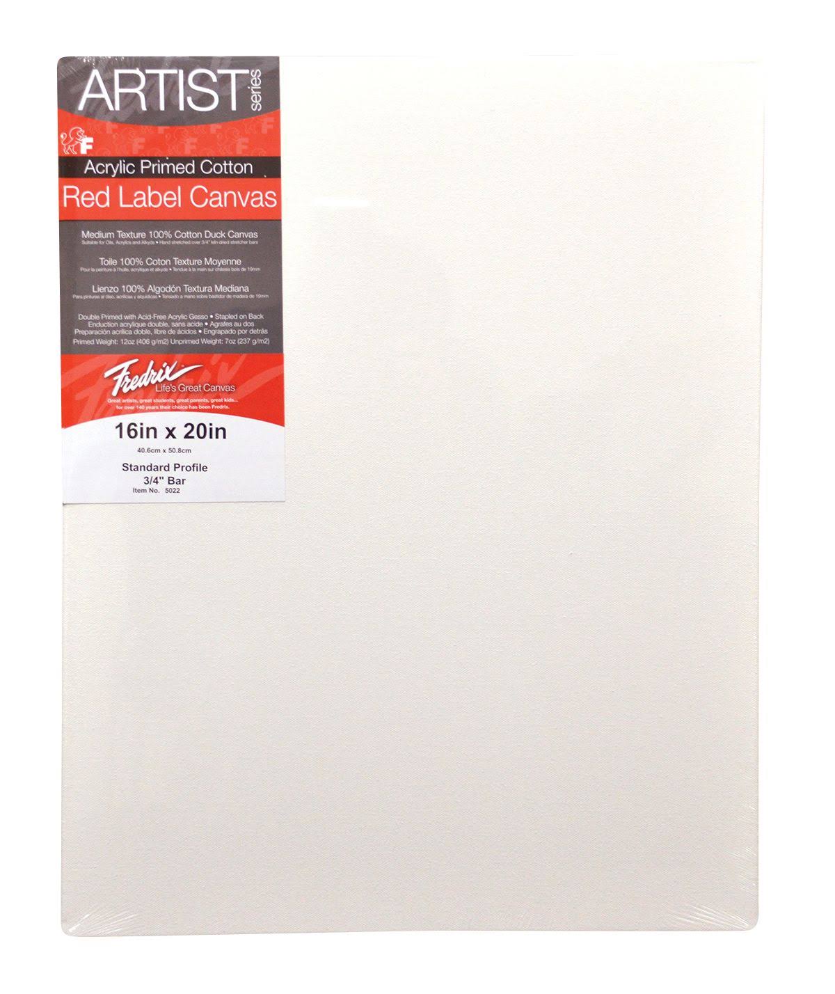Fredrix Artist Series Red Label Stretched Canvas 36x48