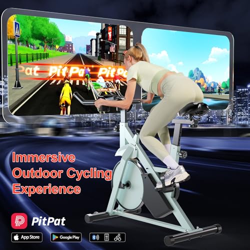 Exercise Bike, 32-Level Magnetic Resistance Stationary Bikes for Home, Low Noise Indoor Cycling Bike with 300lbs Weight Capacity
