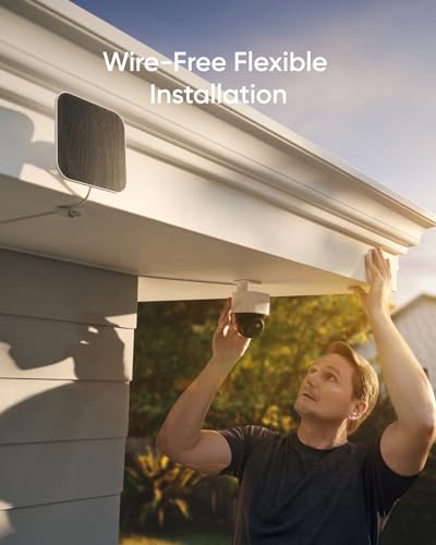 eufy Security SoloCam S340, Solar Security Cameras Wireless Outdoor, Cameras for Home Security, 360° Pan & Tilt Surveillance, No Blind Spots
