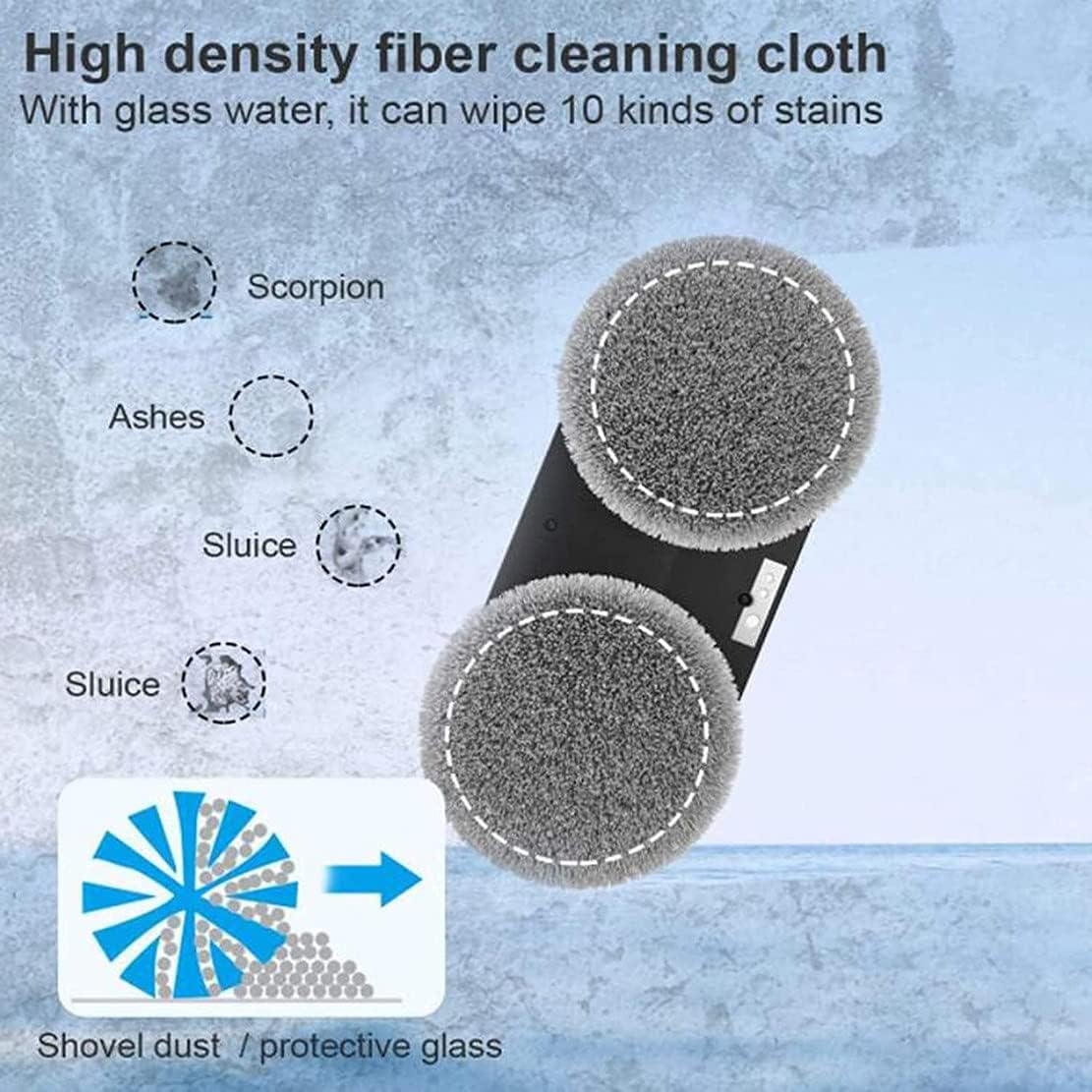 80W Automatic Window Cleaning Robot, Window Vacuum Cleaner Smart Glass Cleaning Robotic