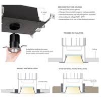 WAC Volta Square Adjustable Trim - R2SAT-F840-BKWT