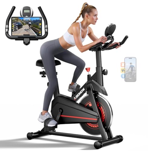 Exercise Bike, Low Noise Stationary Bikes for Home, Adjustable Brake Pad Indoor Cycling Bike