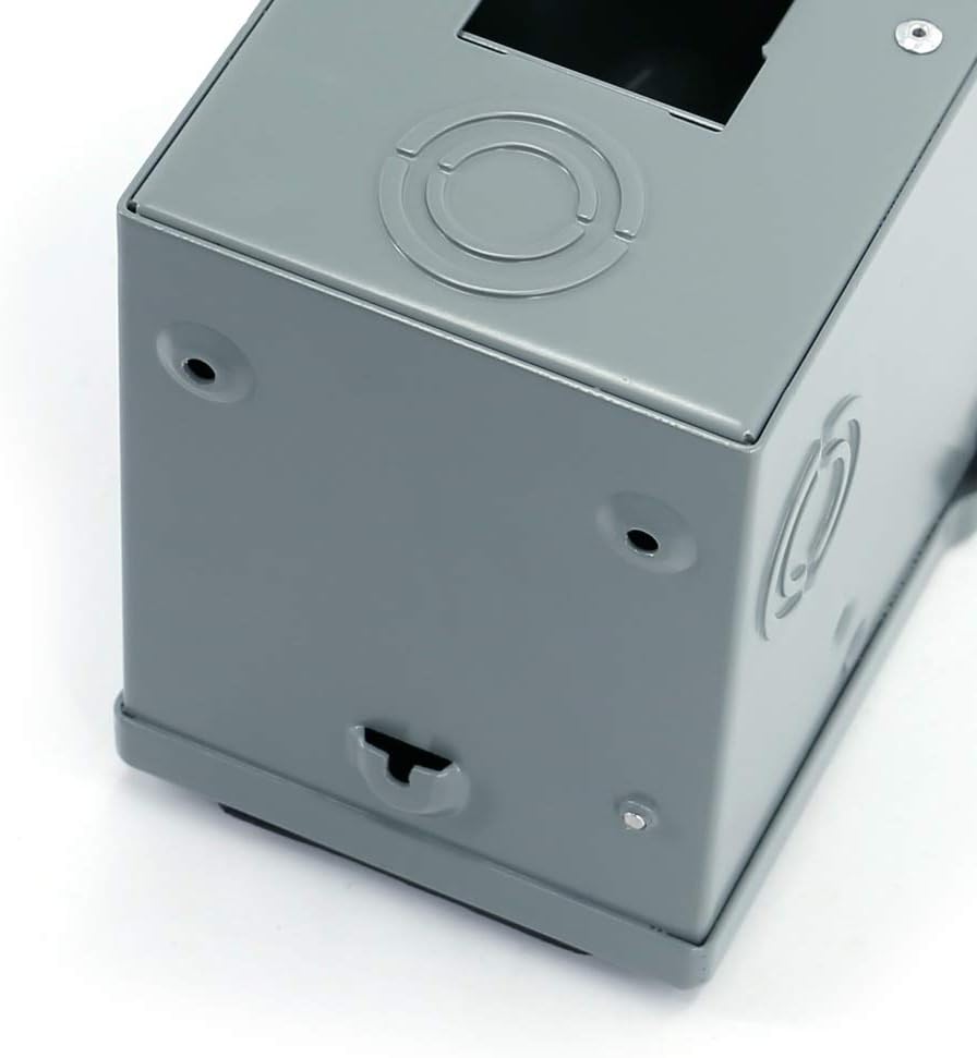 UTSAUTO 30 Amp RV Power Outlet Box Enclosed Lockable Weatherproof Outdoor Electrical 125 Volt Receptacle Plug Box Nema TT-30R Receptacle for RV