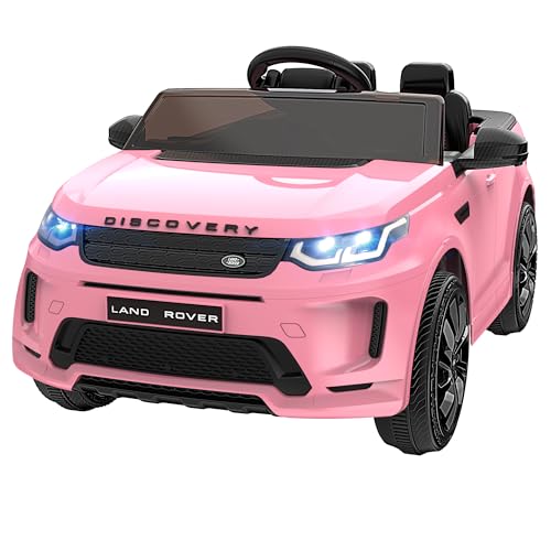 12V Licensed Land Rover Kids Electric Car w/Parent Remote Control, Bluetooth, Music, Shock Absorbers, LED Lights