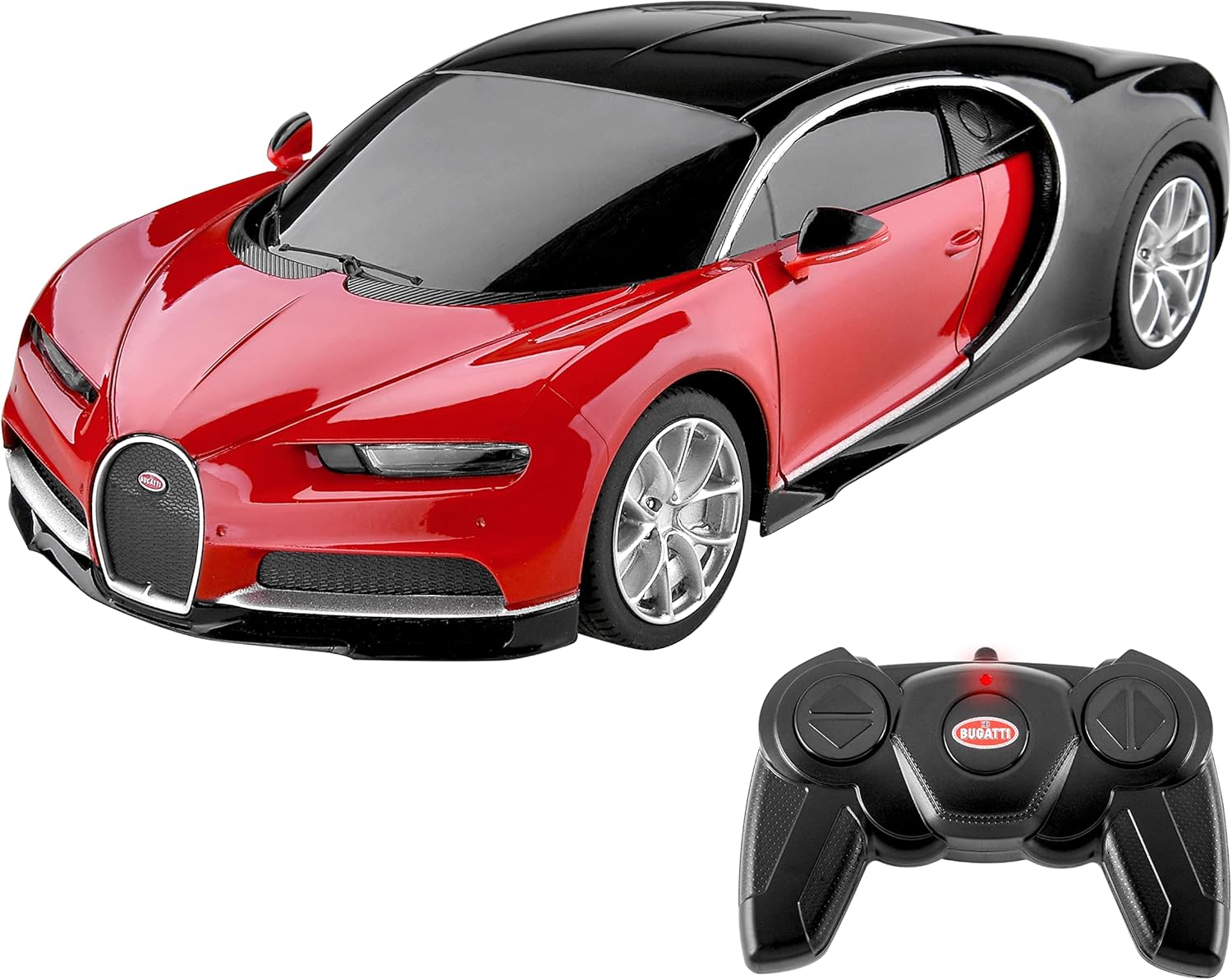 BEZGAR Remote Control Car - 1:24 Scale Licensed RC Series，Bugatti Veyron Chiron Remote Control Sport Racing Hobby Toy Car