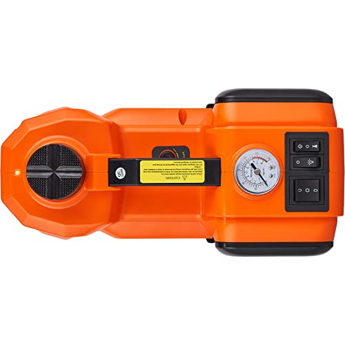 VEVOR Electric Car Jack, 5 Ton/11023 LBS Hydraulic Jack Lift with Electric Impact Wrench, Built-in Inflatable Pump