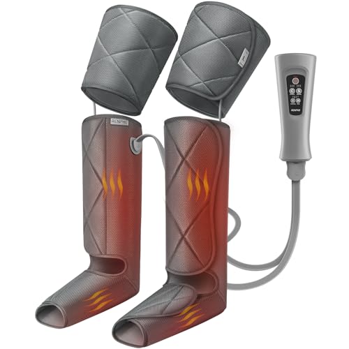RENPHO Leg Massager with Heat for Circulation, FSA HSA Eligible Air Compression Calf Massager