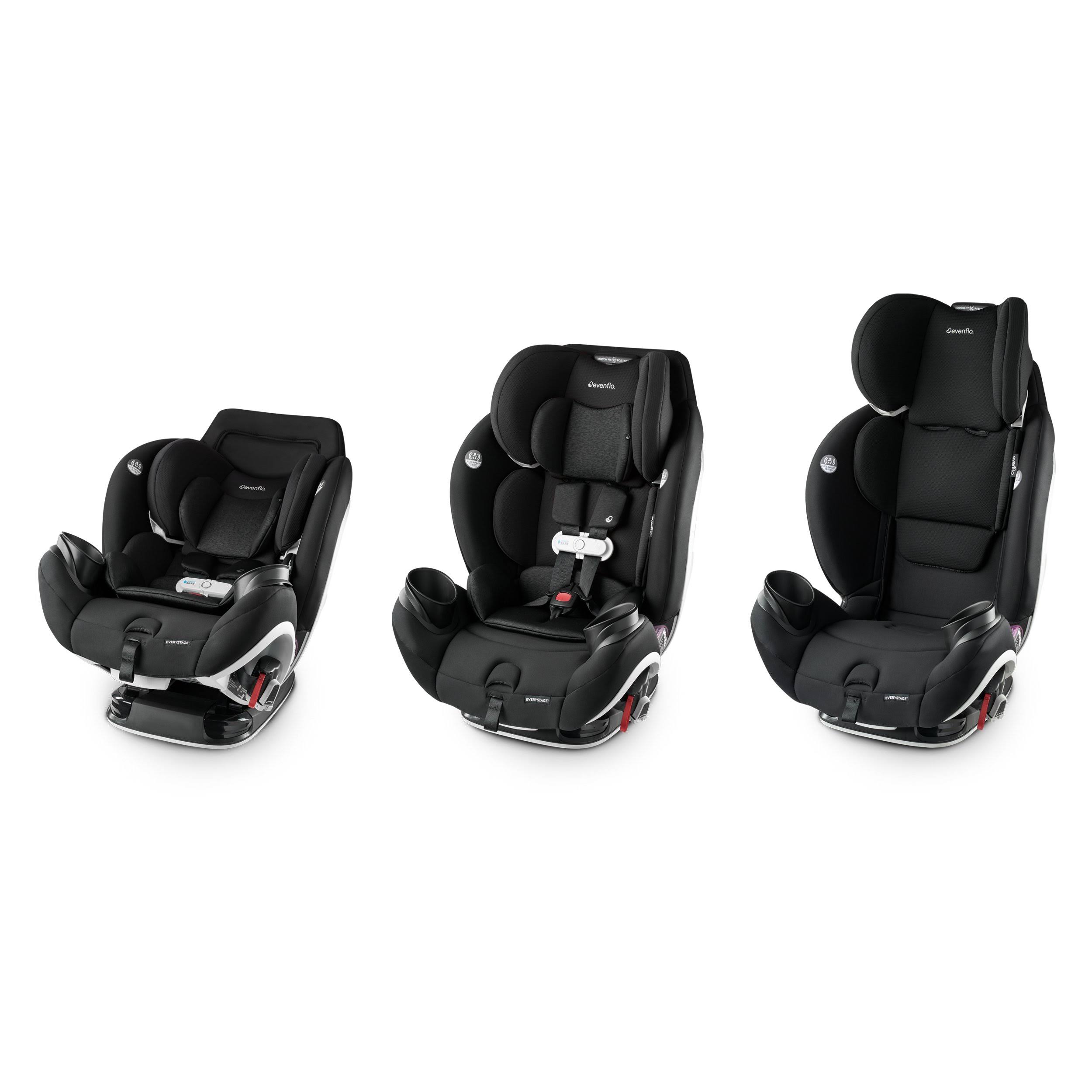 Evenflo Gold SensorSafe EveryStage Smart All-in-One Convertible Car SEAT, Moonstone