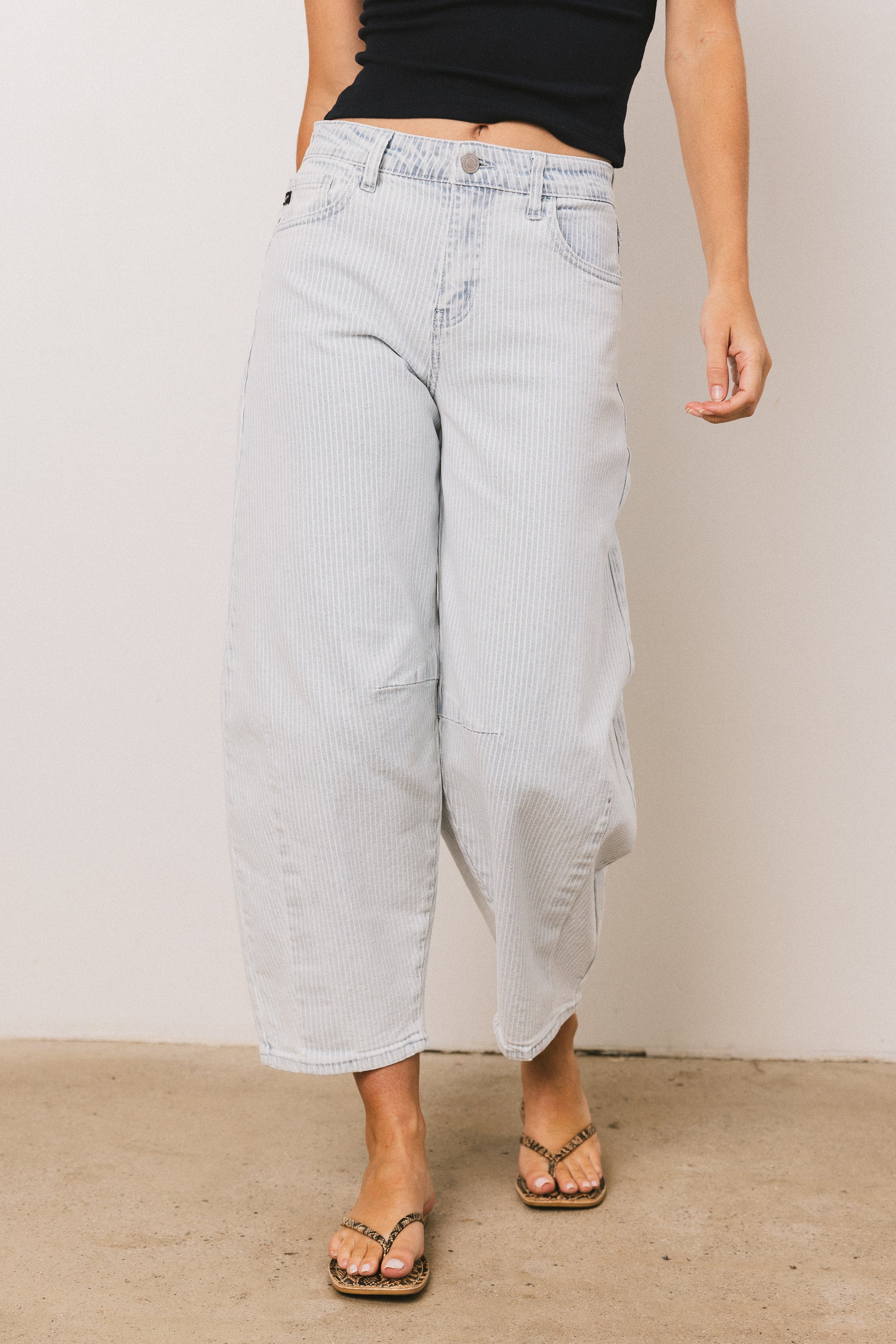 Cade Striped Barrel Jeans - FINAL SALE