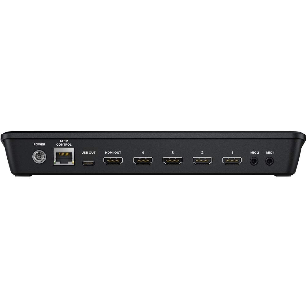Blackmagic Design ATEM Mini Pro HDMI Live Stream Switcher Starter Bundle with 6’ HDMI Cable, 7’ Cat5e Cable