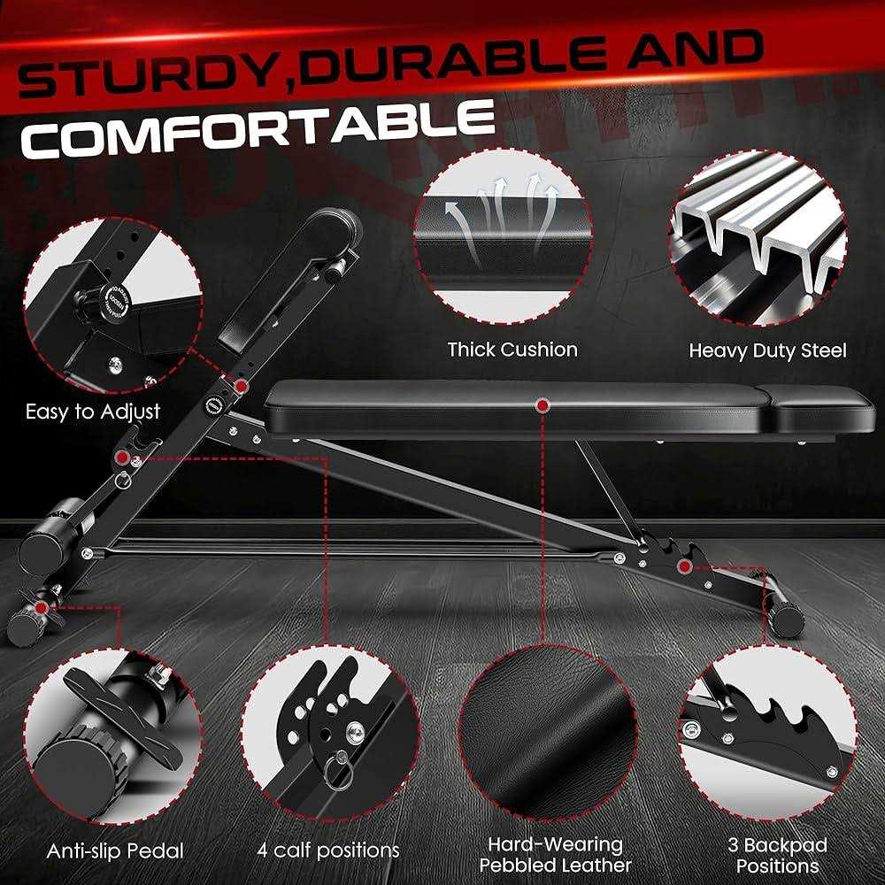 Body RHYTHM Adjustable Weight Bench Foldable Roman Chair for Full Body Workout - Sports Supplies Online Store