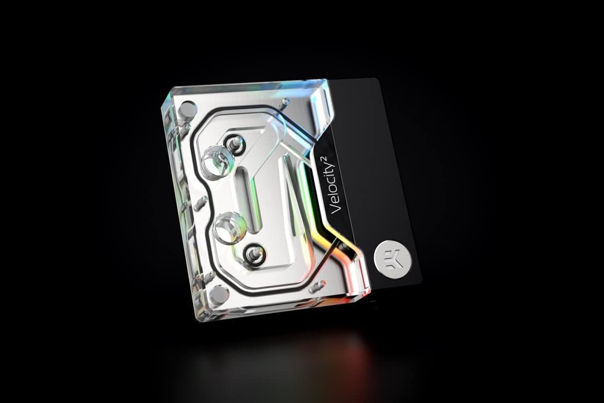 EKWB EK-Quantum Velocity 2 CPU Water Block D-RGB - 1700, Nickel/Plexi