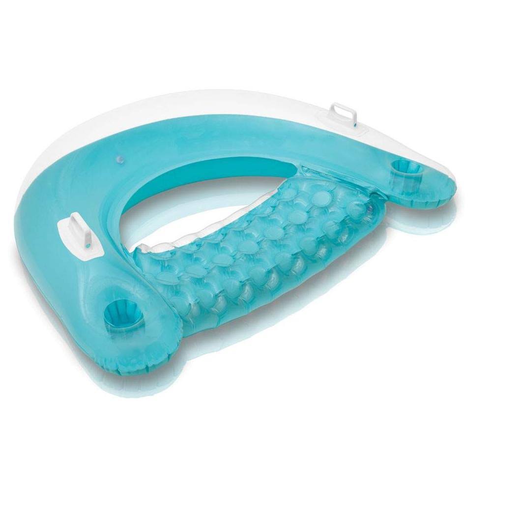 Intex Sit &n Float Inflatable Colorful Floating Loungers, 4 Pack (Colors Vary)