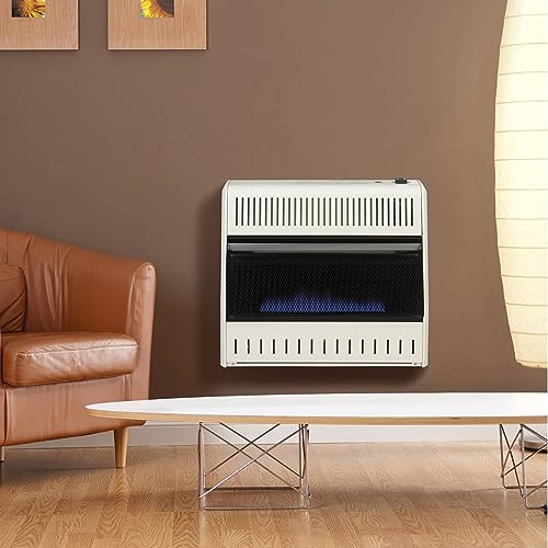ProCom Heating Liquid Propane Ventless Blue Flame Heater With Base Feet - 30,000 BTU, Manual Control - Model# ML300HBA-B