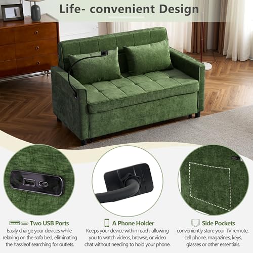 Merax 3 in 1 Convertible Sleeper Sofa Bed
