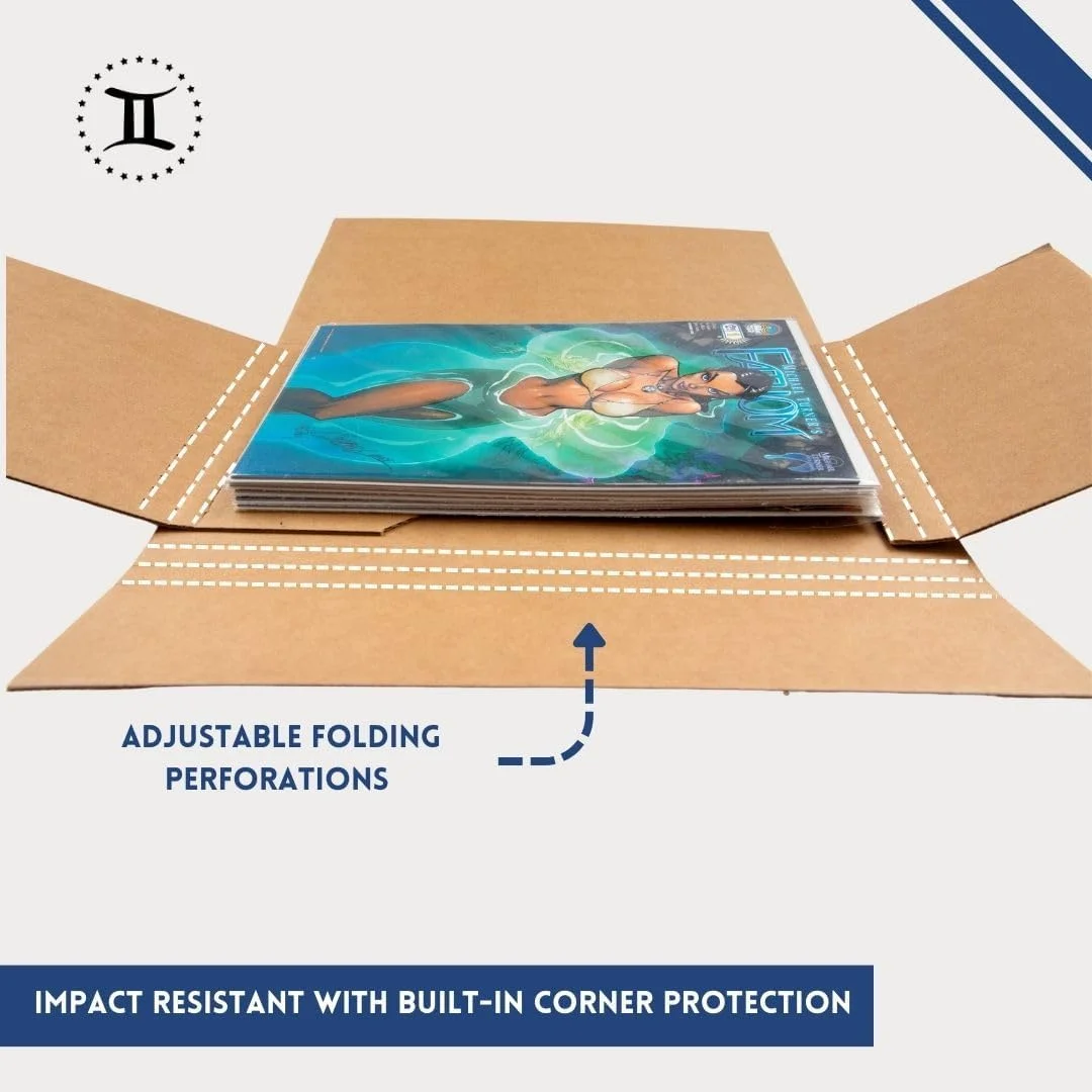 Gemini Comic Book Flash Mailers | Book Mailers For Shipping | Mailing Supplies for Books | Pack of 100