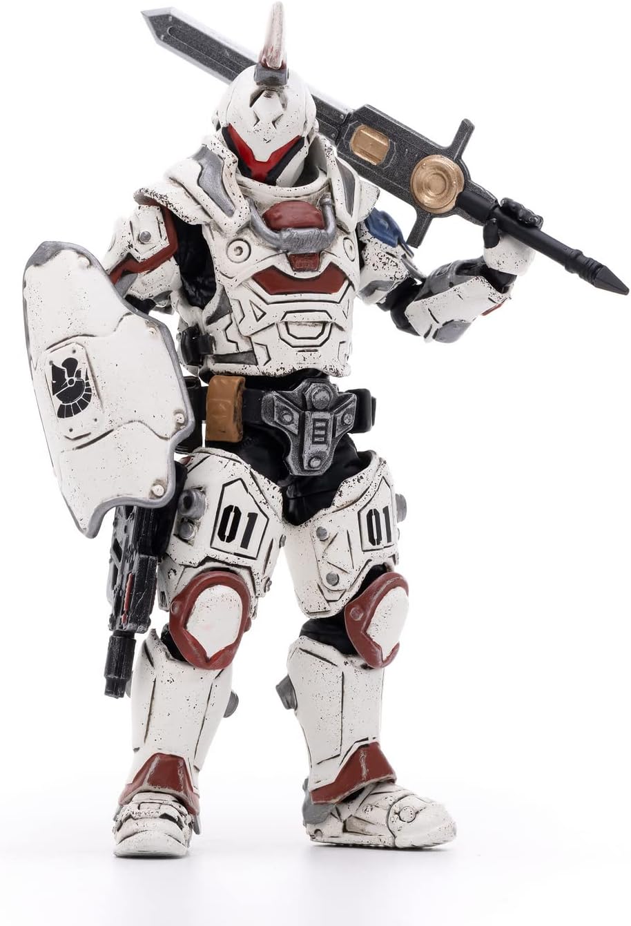 HiPlay JoyToy 1/18 Scale Science-Fiction Action Figures Full Set-Battle for The Stars Series-Saluk Flame Dragon Cavalry (Crimson)