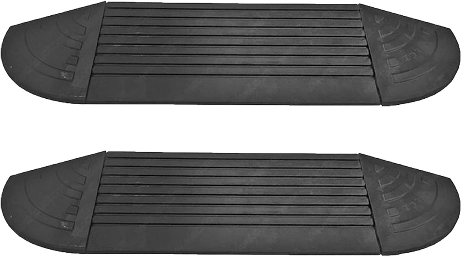 5 Ton 4 Inch Rubber Curb Ramp 10,000 lbs Capacity | 2 Pack