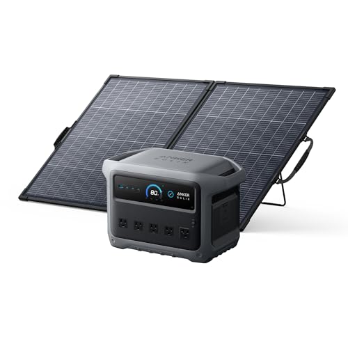 Anker SOLIX C1000 Gen 2 Portable Power Station, 2,000W (Peak 3,000W) Solar Generator, Full Charge in 49 Min, 1,024Wh LiFePO4 Battery for Home Backup