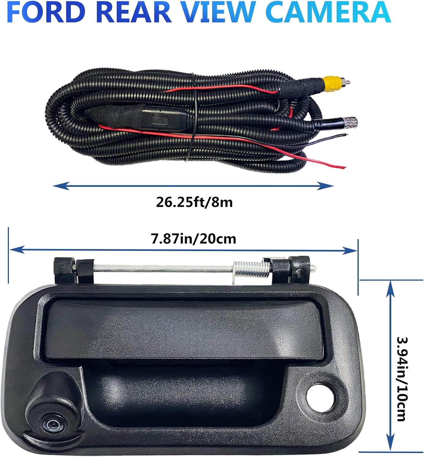 Virego Ford Tailgate Handle Backup Camera Compatible with Ford F150 (2005-2014), F250/F350/F450/F550 (2008-2014)