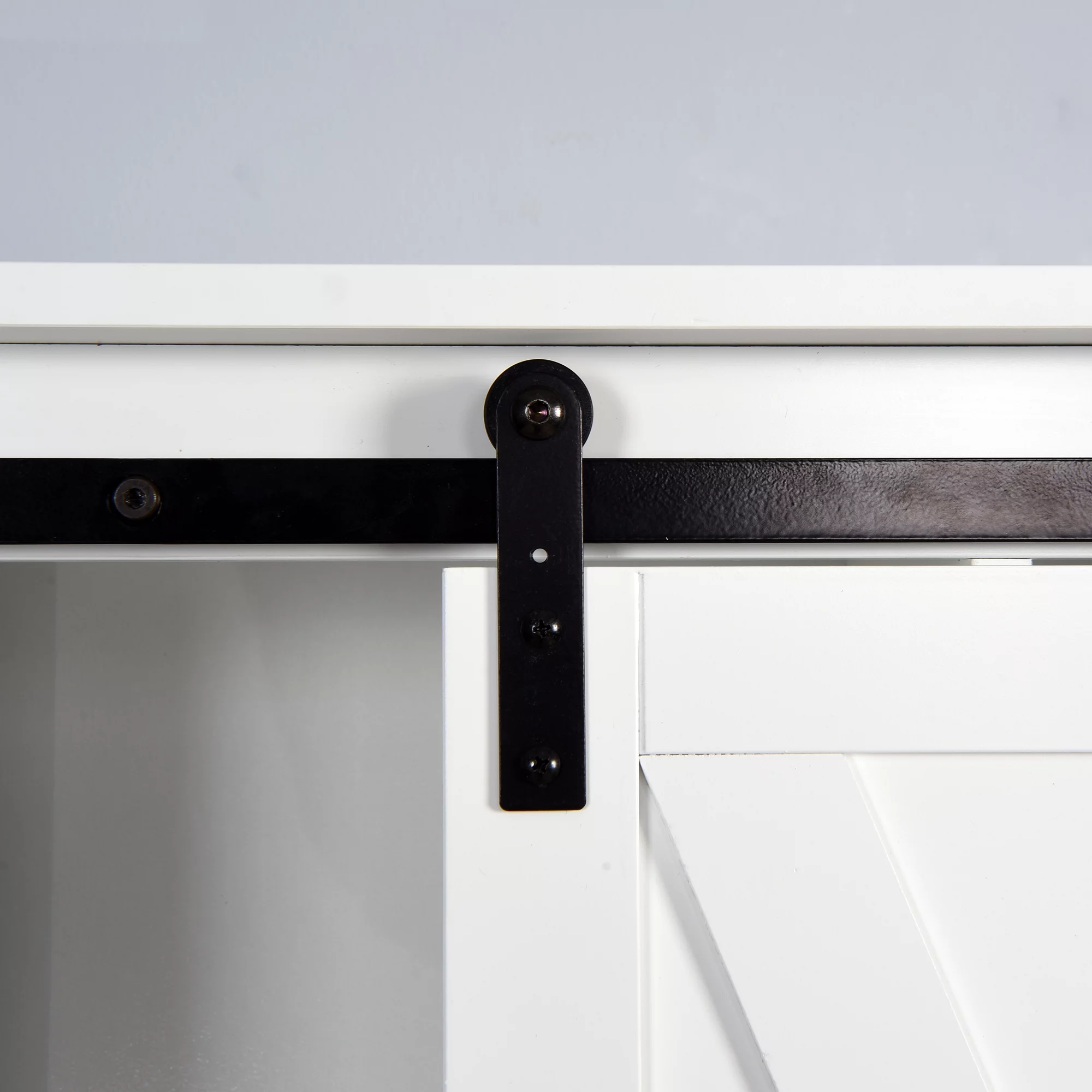 SUXXAN Over-the-Toilet Storage Cabinet, Space-Saving Bathroom Cabinet, with Adjustable Shelves and A Barn Door 27.16 x 9.06 x 67 inch