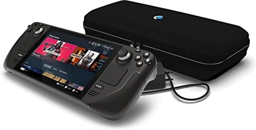 Valve Steam Deck Handheld Gaming Console 1TB, Steam OS, 1280 x 800 LCD Display, Bundle Silicone Soft Cover Protector & Tempered Glass Film