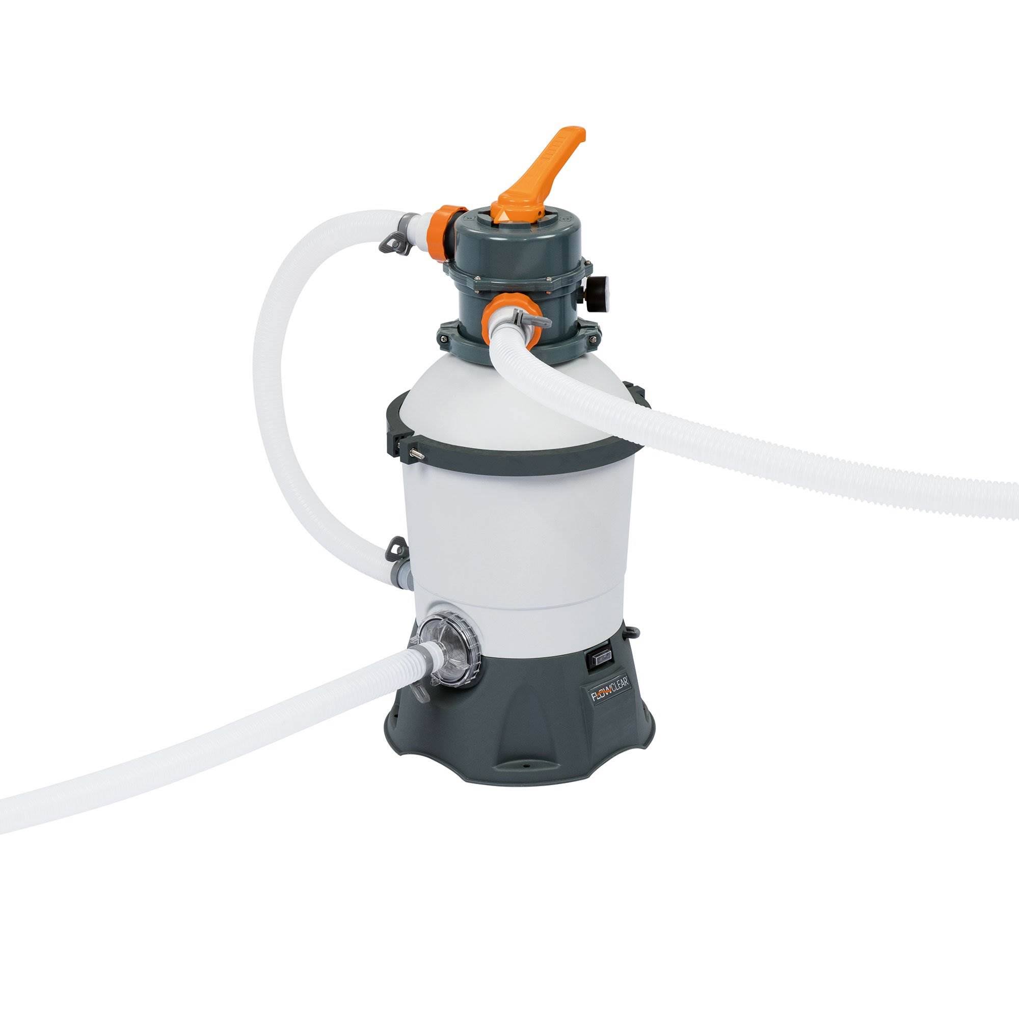 Bestway 58516E Flowclear 530 GPH Silica & Sand Swimming Pool Filter Pump Gray