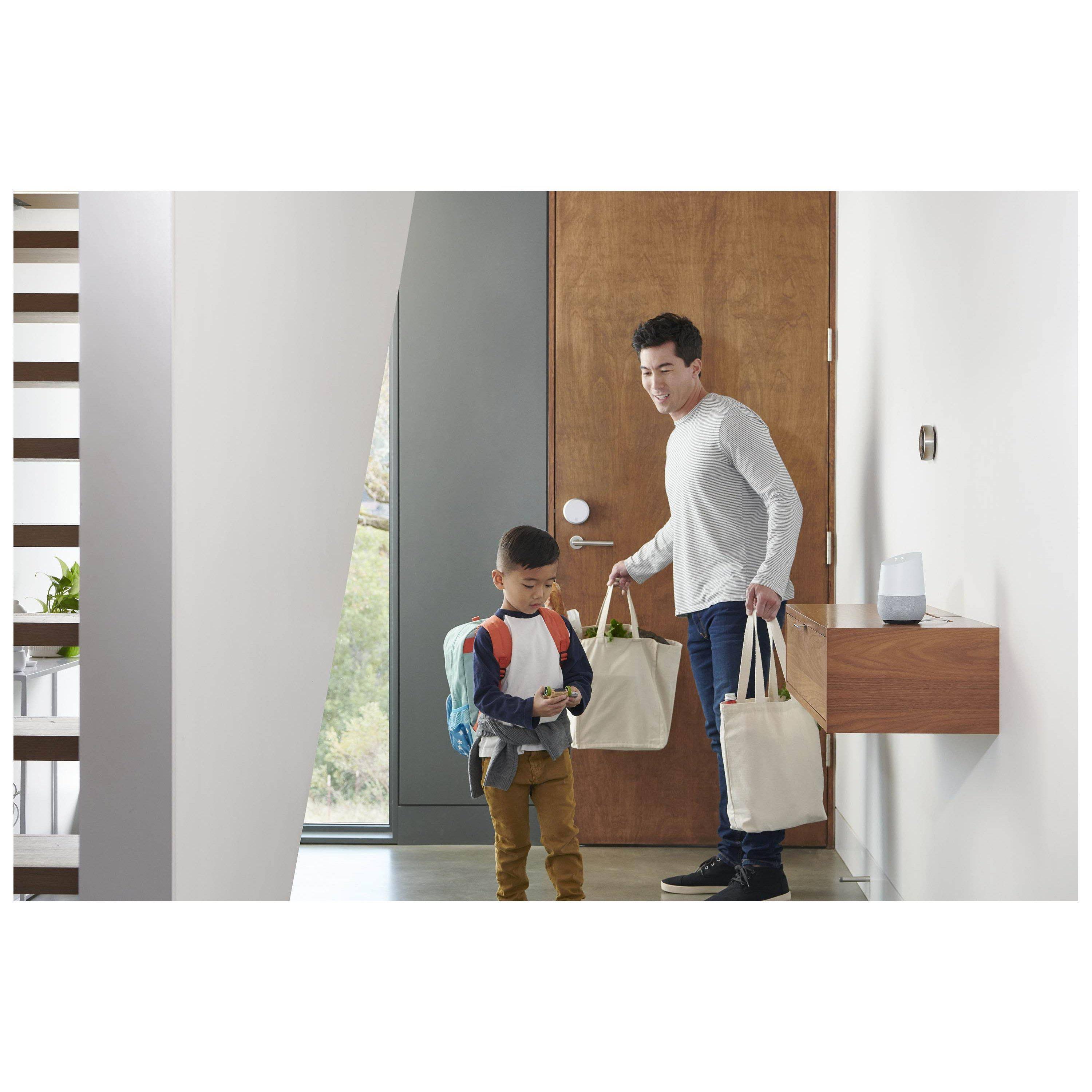 August Smart Lock Pro Plus Connect Door Lock, Silver